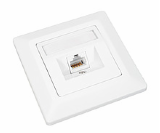 Solarix Zásuvka CAT6 UTP 1 x RJ45 pod omietku biela