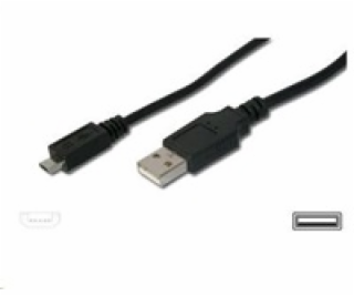 PremiumCord Kábel micro USB, AB 1m