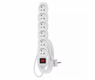EMOS predlžovacie šnúra P1613C - 6 zásuviek, 3m, s vypínačom