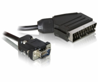 DeLock kábel 2m zo SCART na VGA
