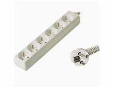 Predlžovací prívod 230V, 2m, 6 zásuviek