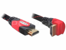 Delock HDMI 1.4 kábel A / A samec / samec pravouhlý, dĺžka 3 metre
