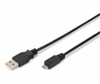 Digitus USB 2.0 kábel USB A samec na USB micro B samec, 2...