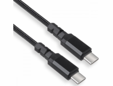 Kabel 2x USB-C 15W 2m s podporou QC 3.0 MCE494 Černý