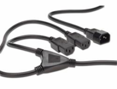 PREMIUMCORD Kabel napájecí 230V prodlužovací Y - 1xM/2xF