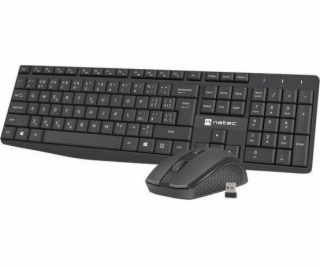 Bezdrátový set 2v1 klávesnice a myši Natec SQUID,