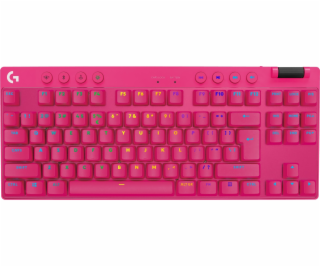 Logitech G PRO X TKL LIGHTSPEED Gaming Keyboard - MAGENTA...