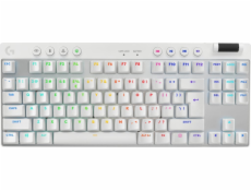 Logitech G PRO X TKL LIGHTSPEED Gaming Keyboard - WHITE - US INT L - 2.4GHZ/BT - TACTILE