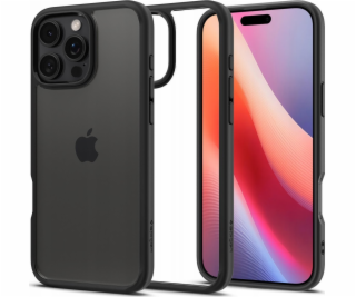 Spigen Crystal Hybrid, matně černá - iPhone 6.9 2024