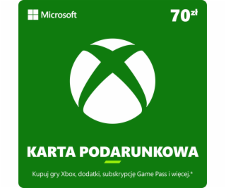 Microsoft Předplacená karta Xbox 70 PLN