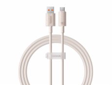 Rychlonabíjecí kabel Baseus USB na USB-C Habitat Series 1m 100W (růžový)