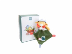 Doudou Dárková sada Plyšová kravička Aneth s chrastítkem 21 cm