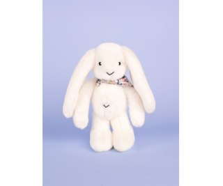 Doudou Plyšový králíček s šátkem bílý 35 cm