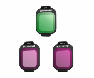 Filtry CPL, ND8, ND16 Sunnylife do DJI Flip