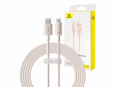 Rychlonabíjecí kabel Baseus USB na USB-C Habitat Series 2m 100W (růžový)