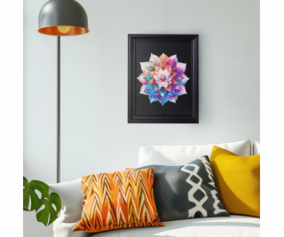 RoboTime Dřevěné puzzle Květinová mandala