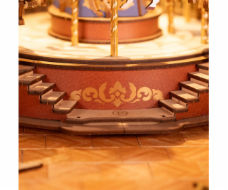 RoboTime 3D dřevěná skládačka hrací skříňky Klasický kolotoč