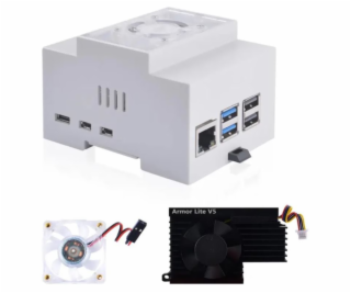 RASPBERRY Pi 5 DIN Krabička s chladičom (DSK018)