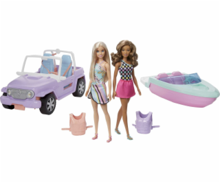 Panenka Barbie Mattel PROMO BARBIE 2 panenky, Jeep a moto...