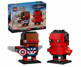 LEGO 40668 Super Heroes - Figurki Kapitana Ameryki i Czer...