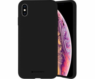 Silikónové púzdro Mercury pre iPhone 13 čierno/čierne