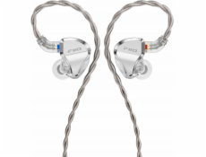 FiiO JH5 stříbrná sluchátka - Hybridní IEM 1x DD 4x BA