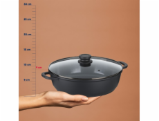 Servírovací pánev ATURA litý hliník černá 32 cm KL-15167