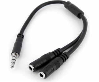 STARTECH Headset adapter with headphone/mic plugs, STARTE...