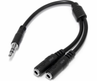 STARTECH Slim Stereo Y Cable 3.5 to 2x 3.5mm, STARTECH Sl...