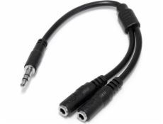 STARTECH Slim Stereo Y Cable 3.5 to 2x 3.5mm, STARTECH Slim Stereo Y Cable 3.5 to 2x 3.5mm - MUY1MFFS