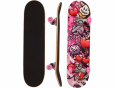 Skateboard Best Sporting Skateboard Dřevěný OCOTOPUS RŮŽOVÝ NEJLEPŠÍ SPORTING