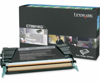 Lexmark Originální černý toner C736H1KG (0C736H1KG)