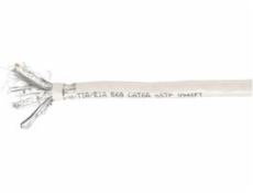 Equip Instalační kabel S/FTP, Cat6A, 100 m, šedý (401491)
