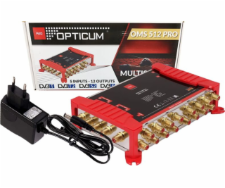 Opticum Multiswitch 5/12 Opticum OMS 512 PRO + napájecí z...