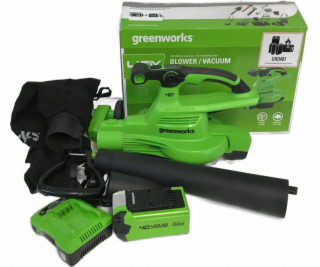 Greenworks 40V foukač/vysavač Greenworks GD40BVIIK, sada ...