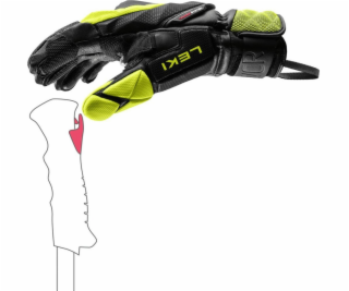Leki LEKI GLOVES WCR Venom SL 3D černo-ledový citron 7.0