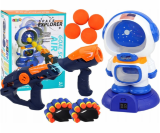 LeanToys Astronaut Střílečka Arkádová Hra 2 Zbraně Míčky ...