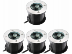 Paulmann DUREA LED 8W 530lm IP67 kulaté svítidlo do příjezdové cesty z nerezové oceli, 3000K, 230V