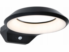 Paulmann Nástěnná lampa ANELA LED PIR 12,5W 700lm 3000K IP44 230V antracitová hliníková