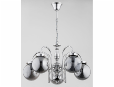 Alfa Závěsná lampa Hero stříbrná, 5-světlový chromový lustr 28285 Alfa