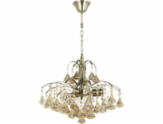 Mdeco Závěsná lampa LAMP pendant ELM6246/3 21QG MDECO křišťálový lustr LUMINAIRE na řetízku závěsný mosaz jantar