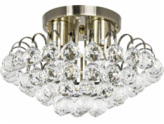 Mdeco Stropní lampa ELM6773/4 21QG MDECO křišťálové LUMINAIRE glamour mosaz