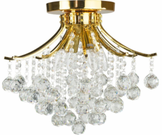 Mdeco Stropní lampa ELM5191/4 TR MDECO glamour metal LUMI...