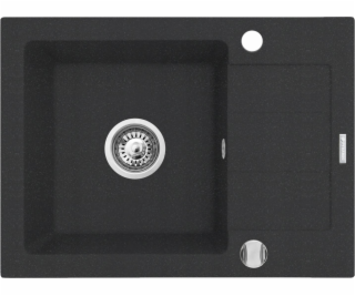 Pyramis Pyramis NEXT dřez 62x44 1B1D černý 070165701