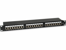 Equip Patchpanel Equip 24x RJ45 Cat6 19 FTP 1HE ISO/IEC černý