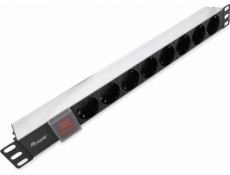 Equip Equip Steckdosenleiste 19(1HE)8fach Schukon power strip. 1,8m hliníková konstrukce