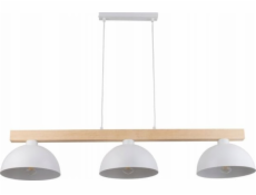 TKKRYWULT Tk Lighting Oslo 4712 závěsná lampa 3x15W E27 bílá/dřevěná