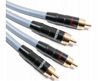 Melodika Kabel Melodika MD2R120G 2x RCA - 2x RCA, kovový ...