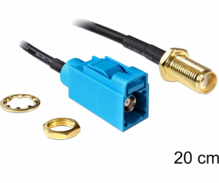 Delock Anténní kabel 0,2 m černý (88583)
