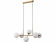 Italux Závěsná lampa Mirellio PND-66463-6-HB 6x5W G9 bílá/mosaz